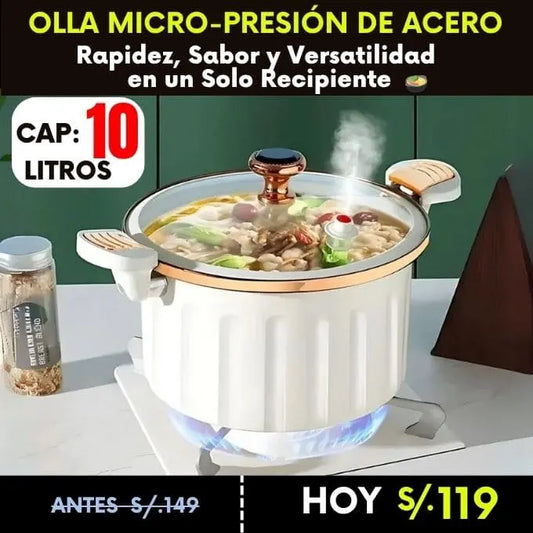 Olla Micro - Presión Pro® de Acero Inoxidable